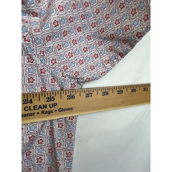 Wrangler 20X Men's Size XL Blue/Red Pearl Snap Front Geometric Print Shirt - Picture 4 of 8